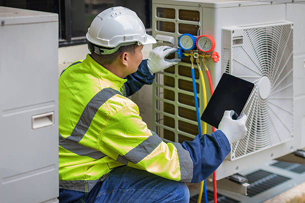 Professional Hvac technician working in Forestville, MD